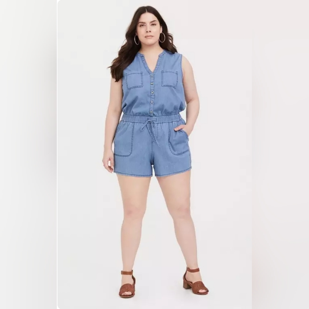 Torrid Blue Denim Jumpsuit. Size 00